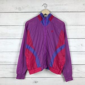 Vintage 1980s Nike Swoosh Windbreaker Hooded Jacket